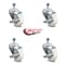 Service Caster 3 Inch Nylon Wheel Swivel 12mm Threaded Stem Caster Set with Brake SCC SCC-TS20S314-NYS-TLB-M1215-4 - alternate 3